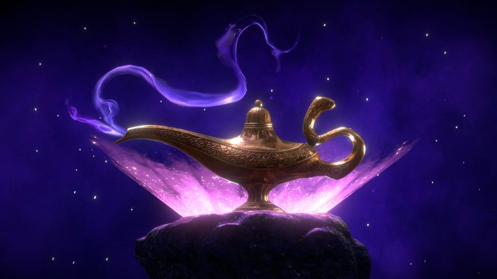 Aladdin's Magic Lamp 3D Model