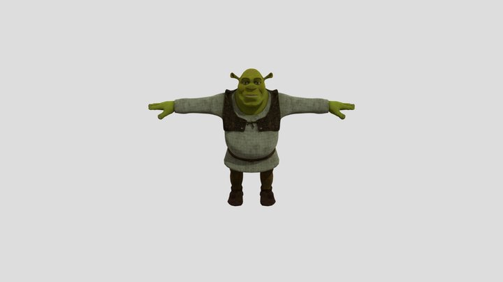 Shrek T pose | Metal Print