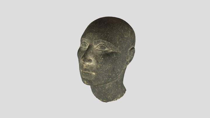 Egyptian priest head 3D Model