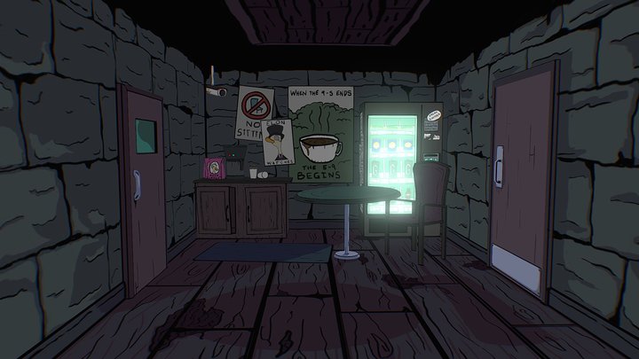 Break Room 3D Model