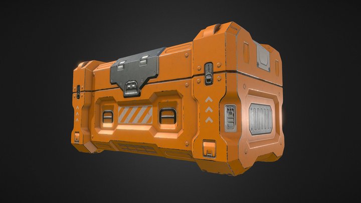 Sci-Fi Container 3D Model