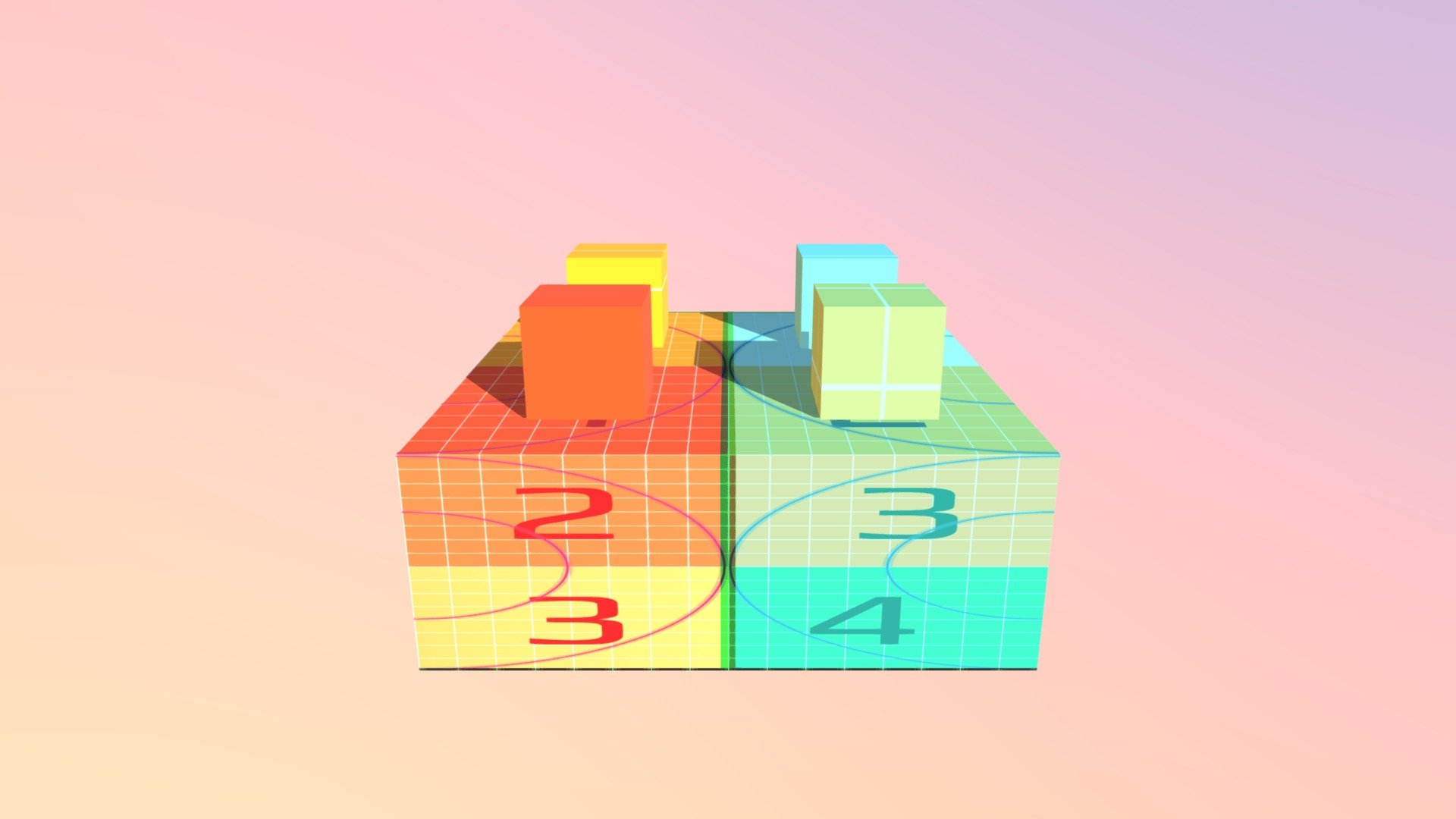 Checkered Lego Brick