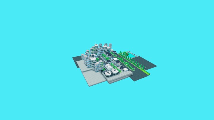 City-draft 01 3D Model