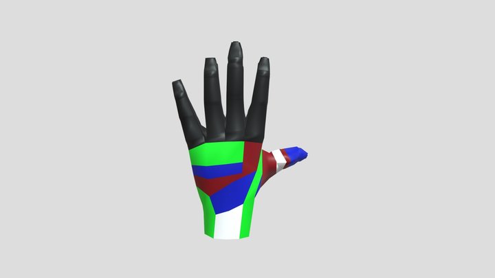 Low Poly Anime Hand - Rigged & Animated