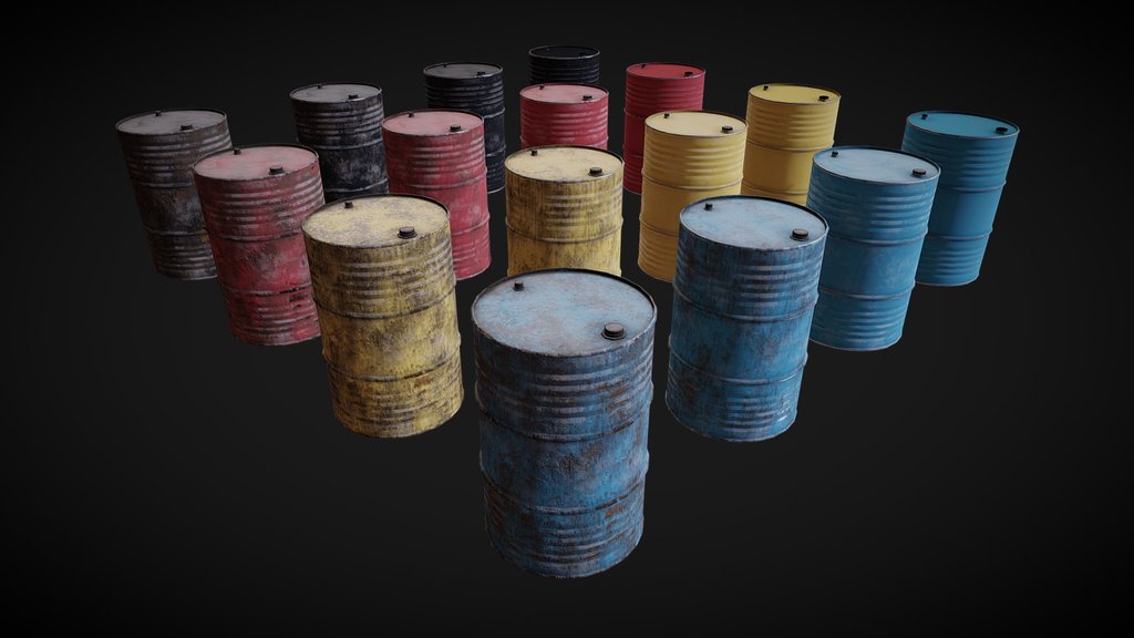 Low Poly | Closed Barrels