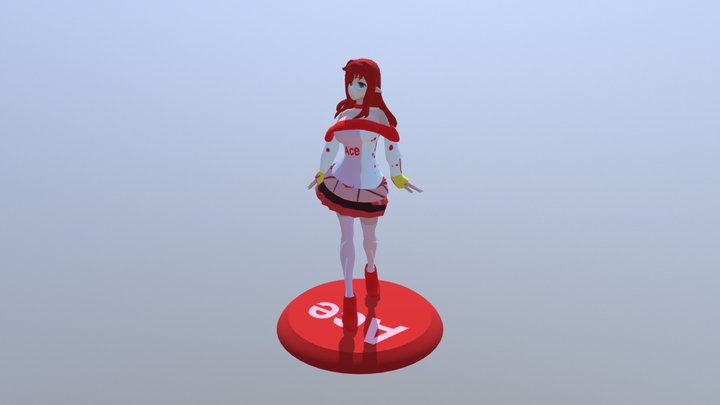 Ace girl 3D Model