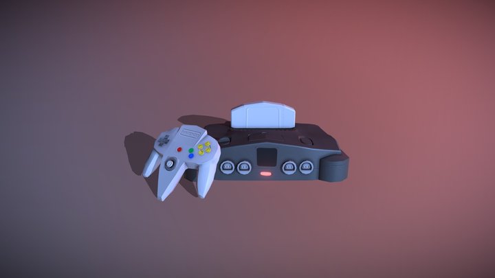 Nintendo 64 3D Model