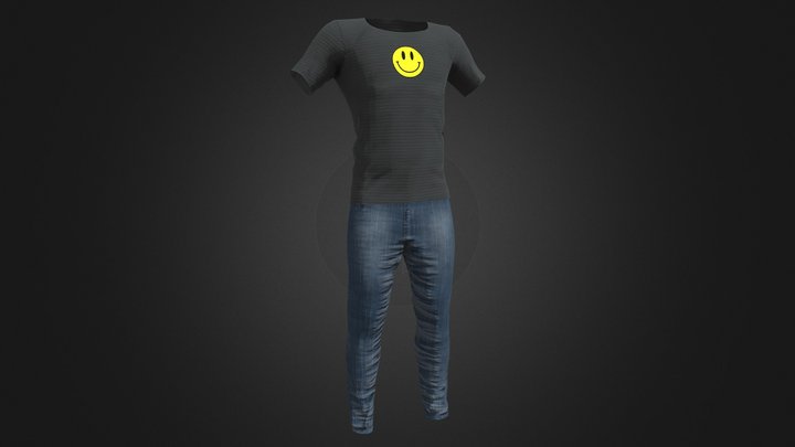 Basic T-Shirt And Pants – Modello 3D gratuito STL
