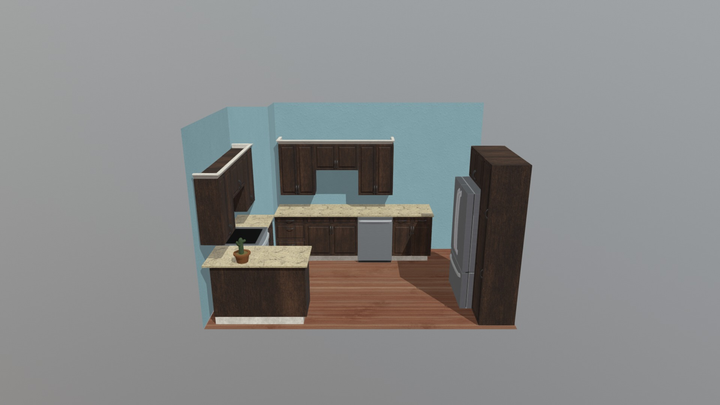 Kitchen Remodel Diorama 3D Model
