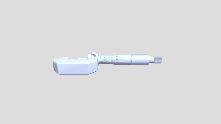 千分尺 / 分厘卡 / 測微器  25mm 3D Model