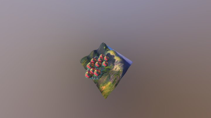 A Village 45680 3D Model