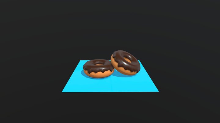 Donuts Chocolate 3D Model