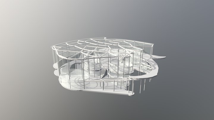 建築棟「葉」 3D Model