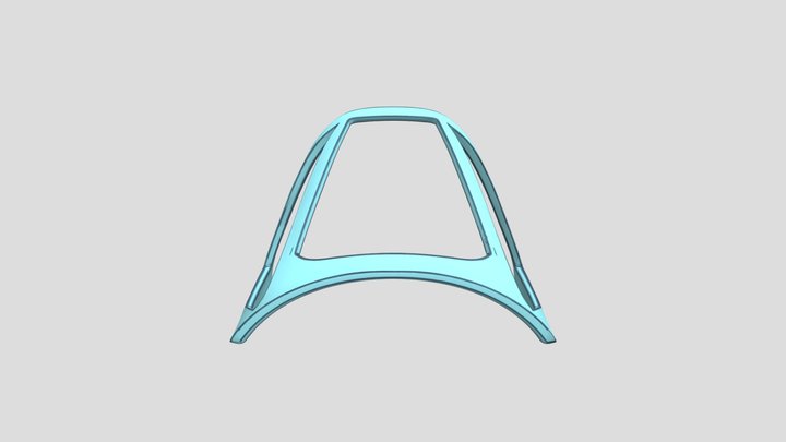 3d Printable F4U-1D Windshield Front Replacement 3D Model
