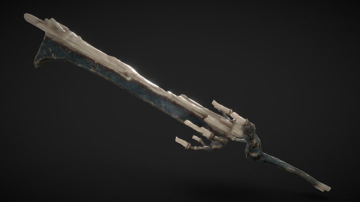 Duskfire grasp Candle sword 3D Model
