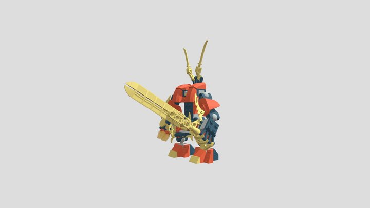 Lego Ninjago Kai fire mech 3D Model