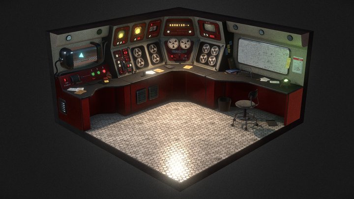 Secret Area-52 || Room 3D Model