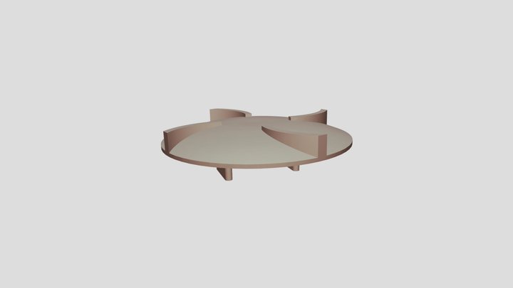 Top Rotating Disk v1 3D Model