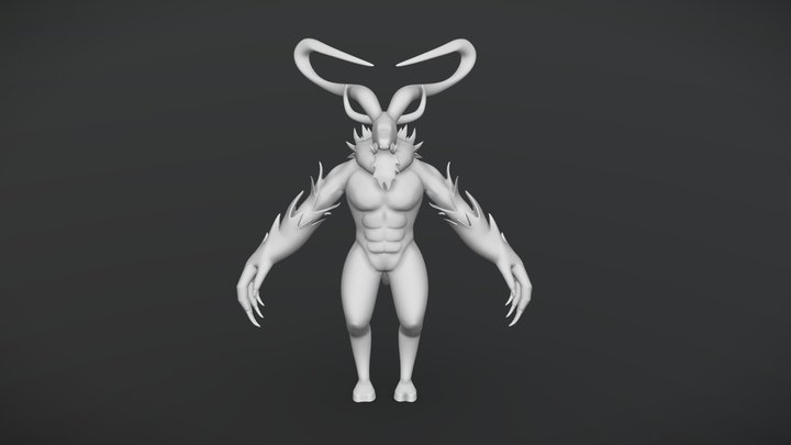 Garag Moon - Night Version 3D Model