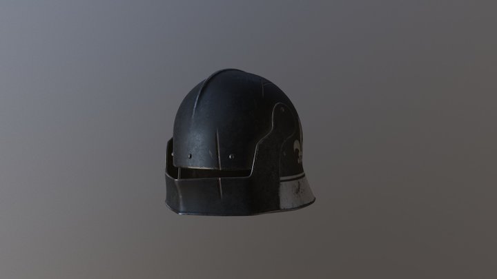 Painted Sallet 3D Model