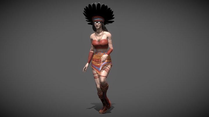 Native American Goddess “Yosemite” 3D Model