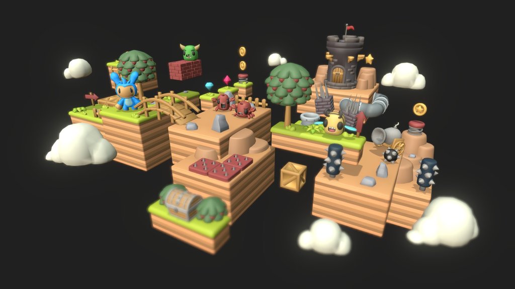 Ultimate Platformer Pack (100+ Models)