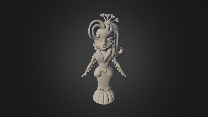 Queen Of Hearts Assembled 3D Model