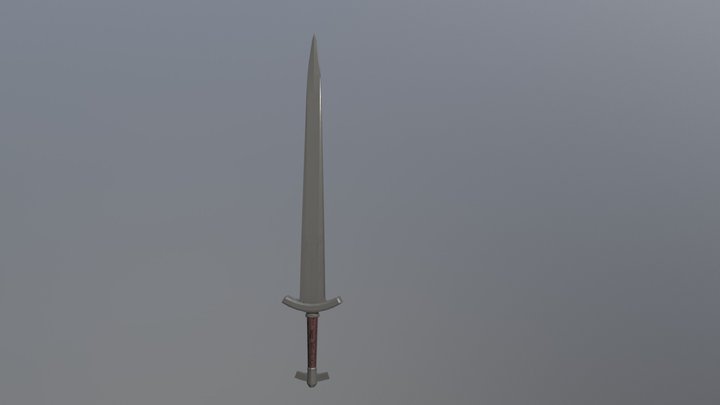 Skyrim Iron Sword WIP 3D Model