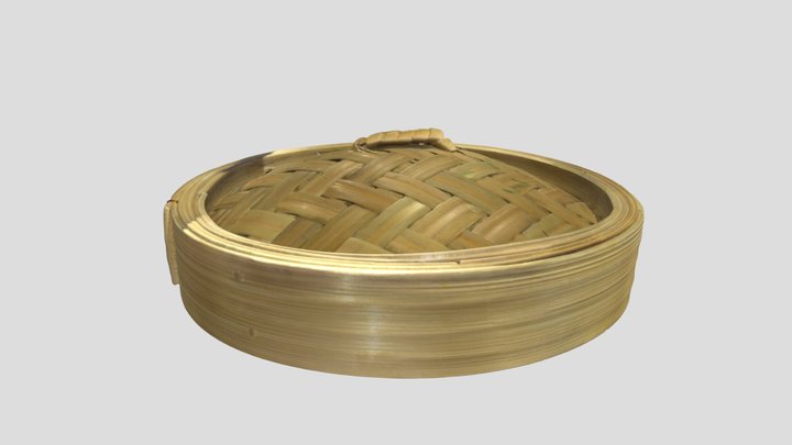 Bamboo steamer lid 3D Model