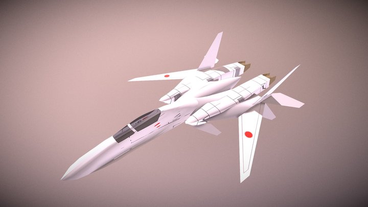 JASDF Fighter F-283”Katana” 3D Model