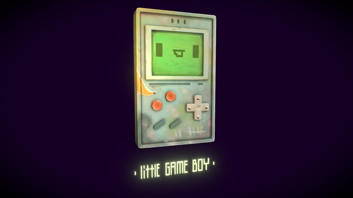 Little GameBoy 3D Model