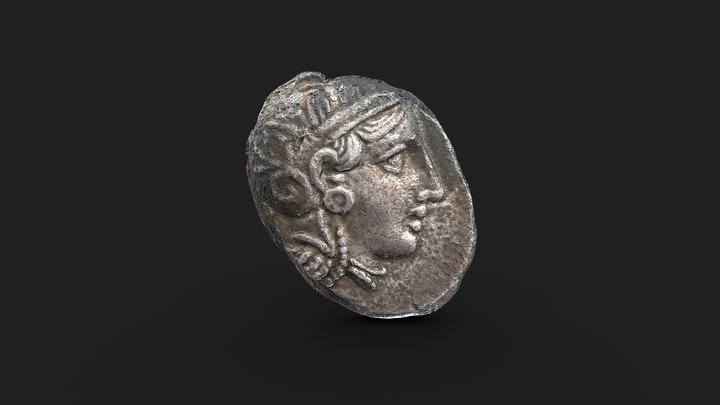 Athenian Tetradrachm 3D Model