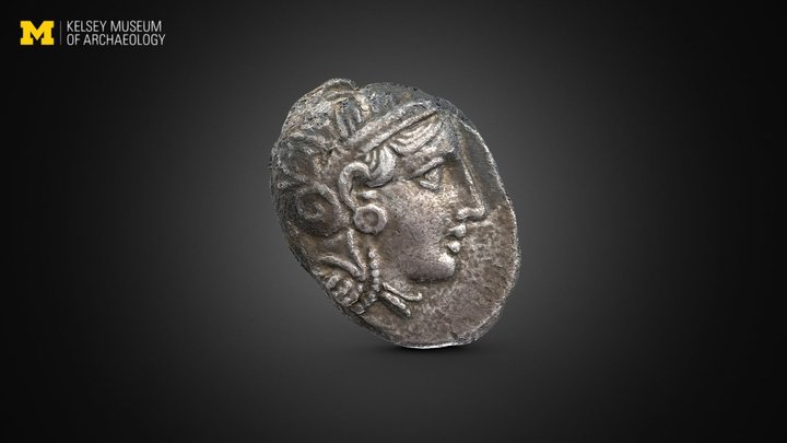 Athenian Tetradrachm 3D Model