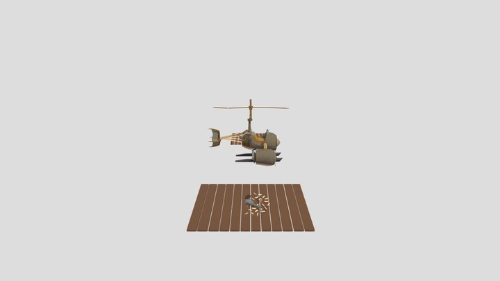3 драфта 3D Model