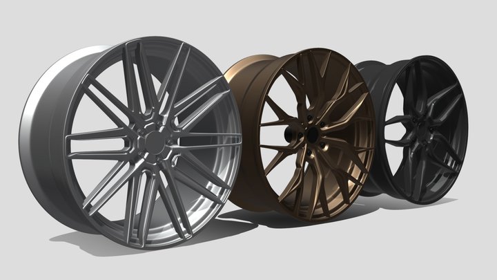 sport rim pack 3D model 3D Model