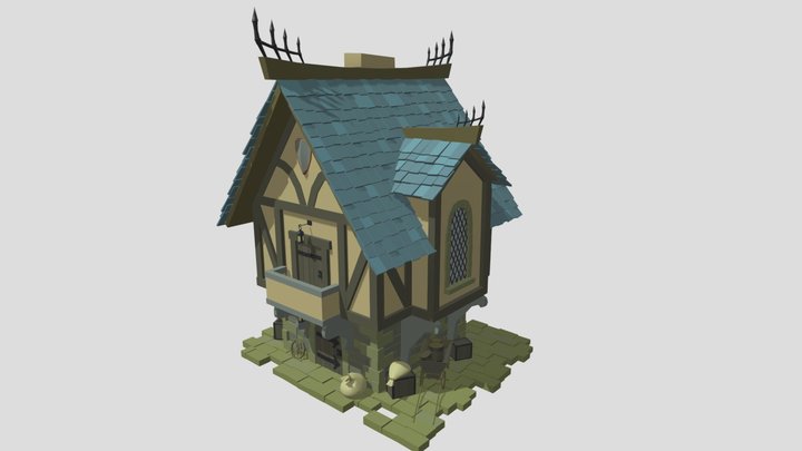Fairytale house. HomeWork5. 1/3 3D Model