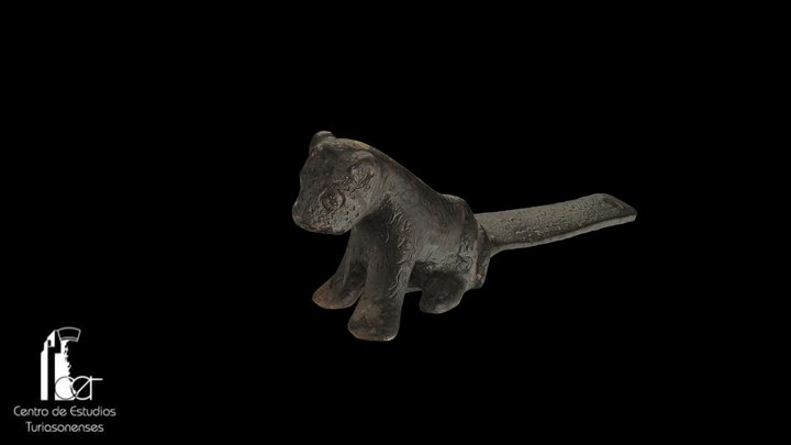 Pasador en forma de leona 3D Model