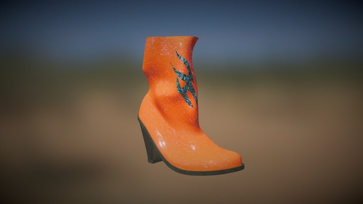 cowboy Boots 3D Model