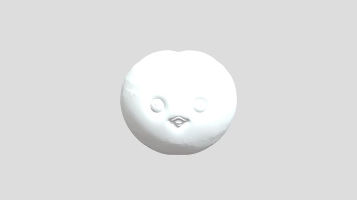 Niche Cute Peach 3D Model