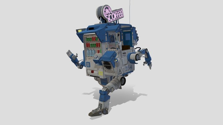 Coffee Bot. [XYZ] graduate work. 3D Model