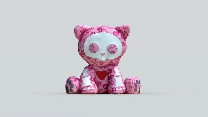 Skele-Kitty Toy 3D Model