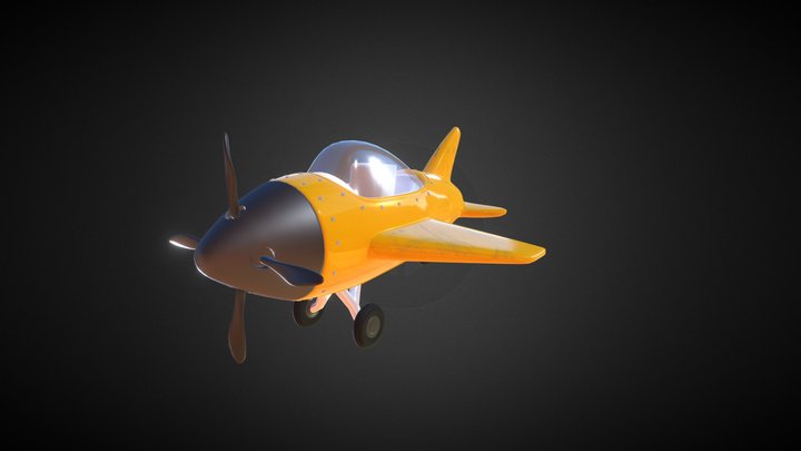 Toy Plane 3D Model
