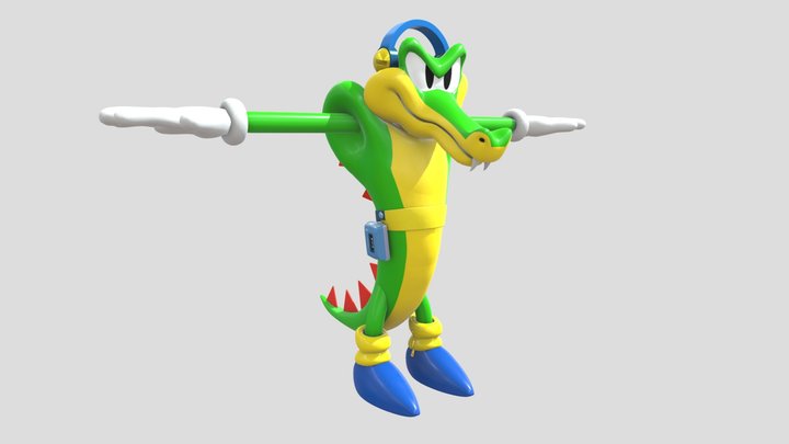Vector The Crocodile - Sonic The Hedgehog 3D Model