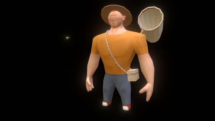 firefly and man 3D Model
