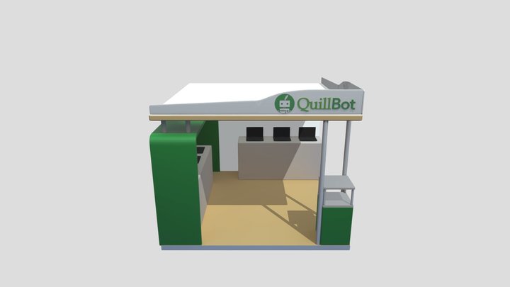 Quillbot Booth 3D Model