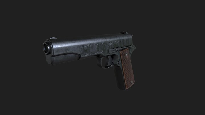 Pistol 1911 3D Model