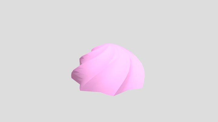 Swirl Cookie 3D Model