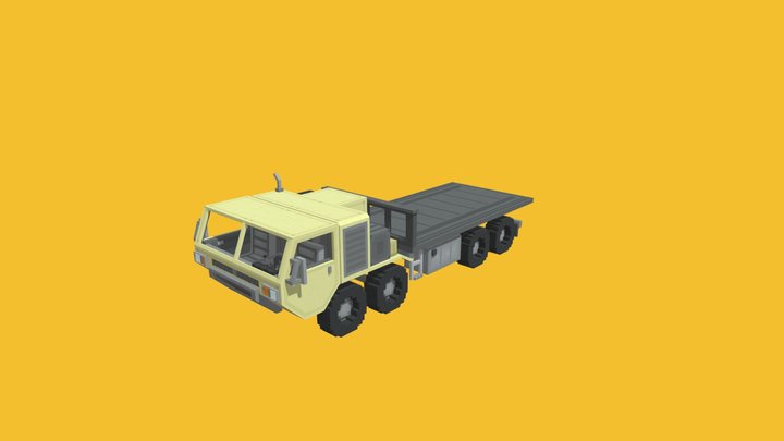 HEMTT inspired cargo vehicle 3D Model