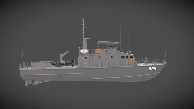 28 Meter Coastal Patrol Craft 3D Model