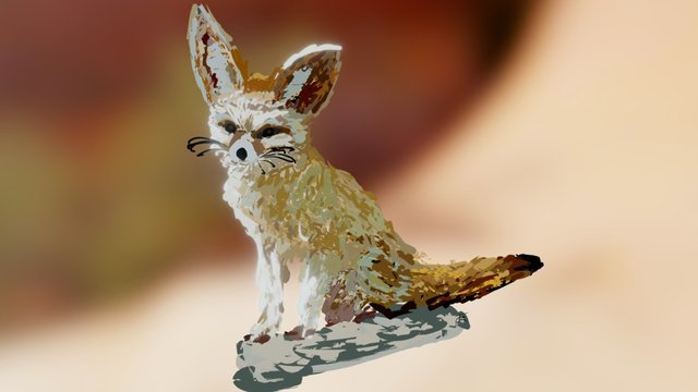 Fennec Fox 3D Model